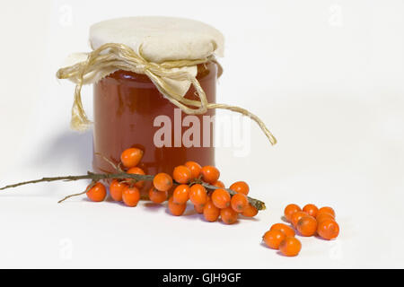 Meer Sanddorn Marmelade Stockfoto