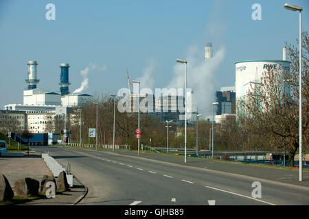 Deutschland, Nordrhein-Westfalen, Kreis Bergheim, Hürth, Chemiepark Knapsack Stockfoto