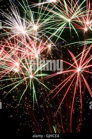 buntes Feuerwerk Stockfoto