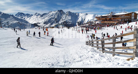 Idalp in Ischgl Ski-Gebiet Stockfoto