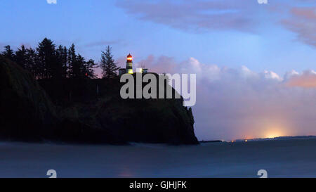 Cape Disappointment Lighthouse, Long Beach, Washington, Usa Stockfoto