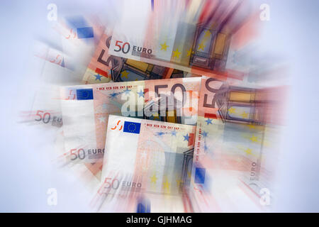 Euro-Währung-reich Stockfoto