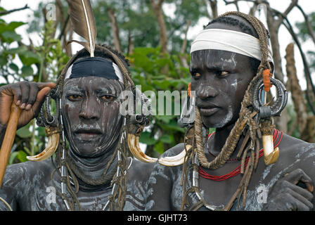 Afrika-Porträt-horn Stockfoto
