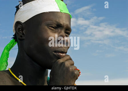 Profilbildnis Afrika Stockfoto