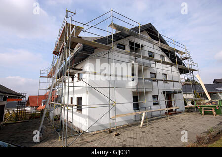 Anbau-Gerüst Gerüste Stockfoto
