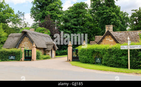 Stapleford Park Country House Hotel Haupteingang Melton Mowbray Leicestershire Stockfoto