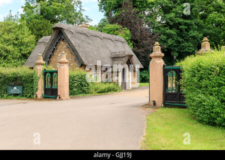 Stapleford Park Country House Hotel Haupteingang Melton Mowbray Leicestershire Stockfoto