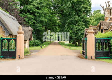 Stapleford Park Country House Hotel Haupteingang Melton Mowbray Leicestershire Stockfoto