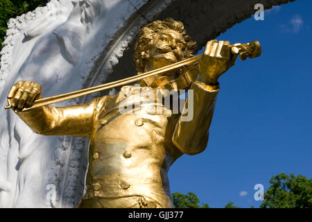 Johann-Strauss-Denkmal in Wien Stockfoto