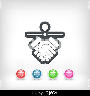 Stimmen Standort-Symbol Stock Vektor