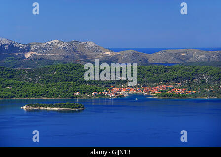Küste Adria Kroatien Stockfoto