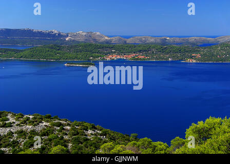 Küste Adria Kroatien Stockfoto