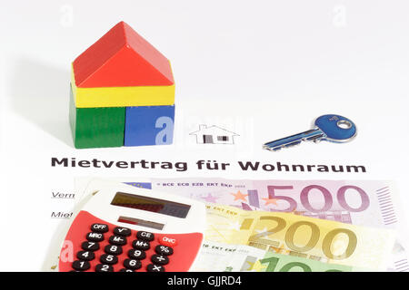 Erwerb Vertragsdokument Stockfoto