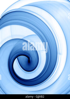 blaue abstrakte Wirbel Stockfoto