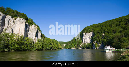 Elementarereignis Bayern Donau Stockfoto