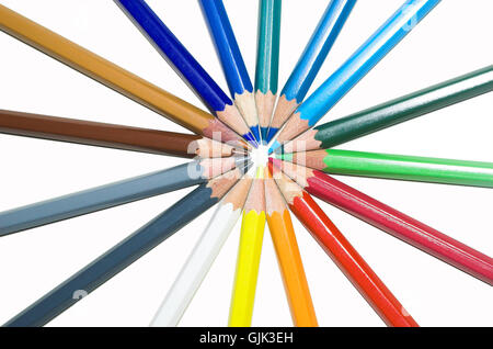 Farbe farbig bunt Stockfoto