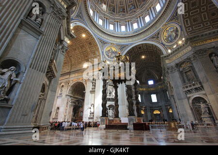 St. Peter Basilika, Vatikanstadt, Rom, Italien Stockfoto