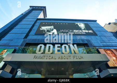 Odeon Kino am Leicester Square London Stockfoto