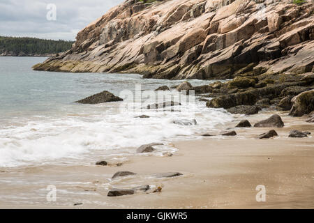 Acadia National Park-Blick vom Park Loop fahren. Stockfoto