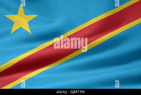 Zentralafrikanische Republik Flagge Stockfoto