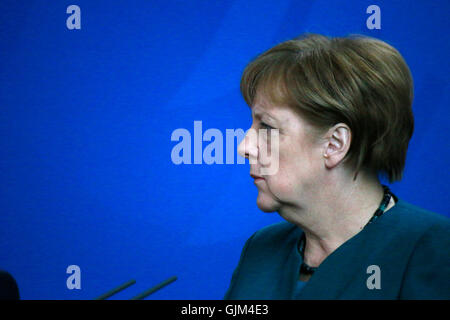 BKin Angela Merkel - Treffen der dt. Bundeskanzlerin Mit Dem Praesisenten der Palaestinensischen Autonomiebehoerde Bundeskanzle Stockfoto