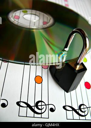 digitale Musik-CD Stockfoto