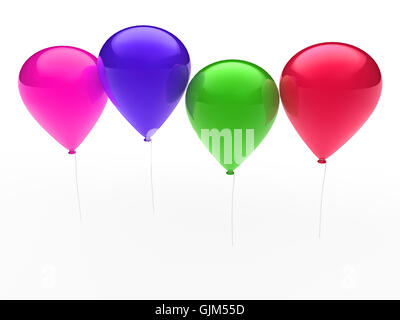 bunte 3D ballon Stockfoto