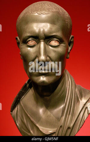 Skulptur / Bueste von Gaius Iulius Caesar, Berlin. Stockfoto