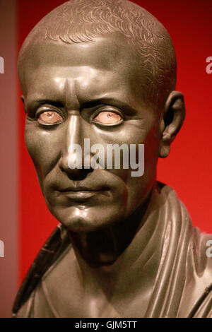 Skulptur / Bueste von Gaius Iulius Caesar, Berlin. Stockfoto