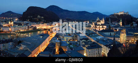 Stadt Stadt Nacht Stockfoto