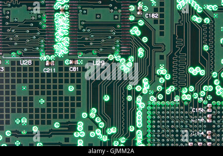 Board-Hardware Elektro Stockfoto