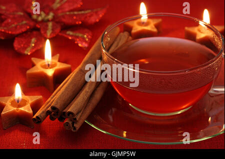 Tee Winter heiß Stockfoto