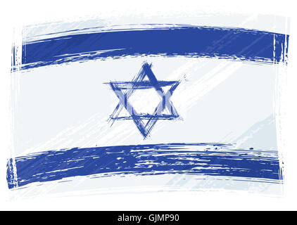 isolierte Flagge Israel Stockfoto