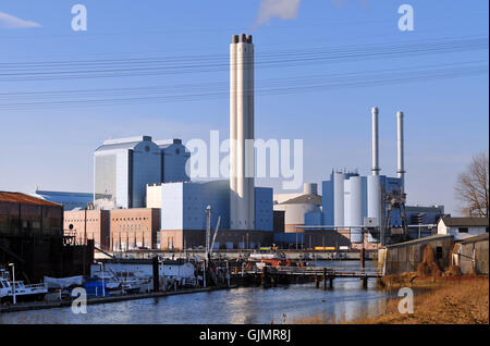 Kraftwerk Kohle Kraftwerk hamburg Stockfoto