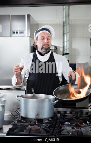 Küche Küche kochen Stockfoto