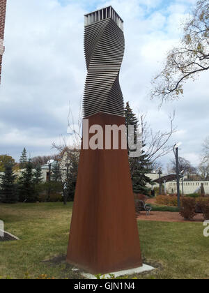 "Volte" Skulptur im Jardin de Skulpturen in Winnipeg, Manitoba Stockfoto