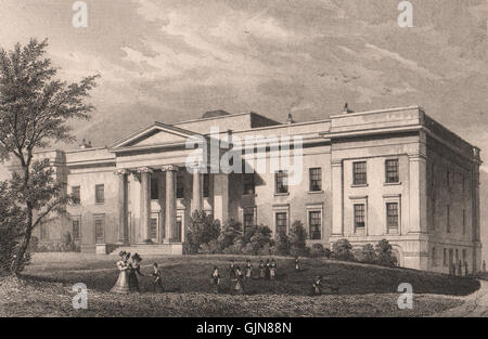 EDINBURGH. Merchant Maiden Hospital, Lauriston Lane. Schäfer, alten Drucken 1833 Stockfoto