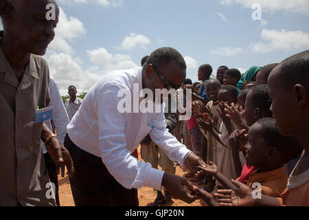 07 09 2011 öffnen Mogadischu Bürgermeister und Präsident neue Marktgebiet in Mogadischu (6132216193) Stockfoto