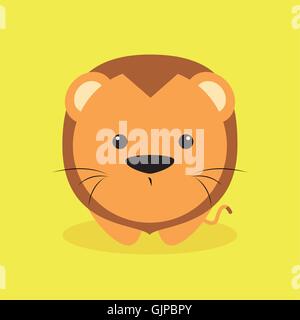 Cute Cartoon lion Stock Vektor