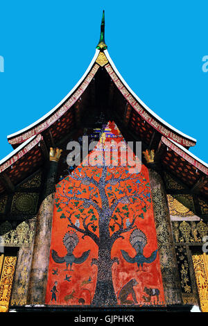 Wat Xieng Thong Tempel, Luang Prabang, Laos Stockfoto