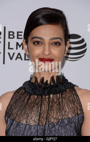 2016 Tribeca Film Festival - "unsterblich" - Premiere - Ankünfte mit: Radhika Apte wo: New York, New York, Vereinigte Staaten von Amerika bei: 14. April 2016 Stockfoto