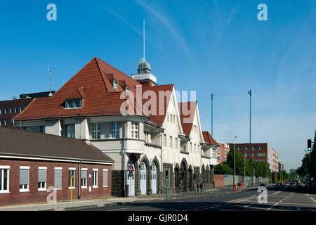 Deutschland, Leverkusen, Friedrich-Ebert-Straße, Chempark Tor 1, Bayer-AG, Bayerwerk Pförtner 1 Stockfoto