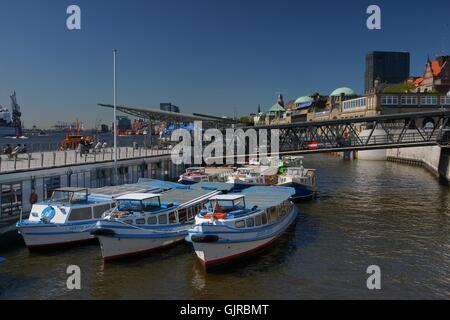 Hamburg Hafen Brücke Stockfoto