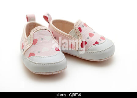 Schuhe-Baby-Füße Stockfoto