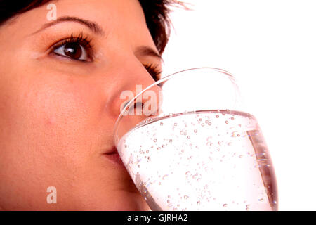 Wasser zu trinken Stockfoto