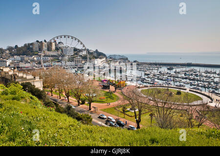 Torquay; Hafen und Meer; Devon; UK Stockfoto