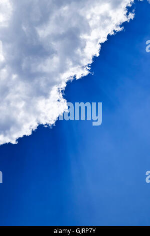 blaue Balken Sonnenschein Stockfoto