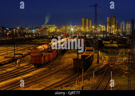 Halle Eisenbahn Lokomotive Stockfoto