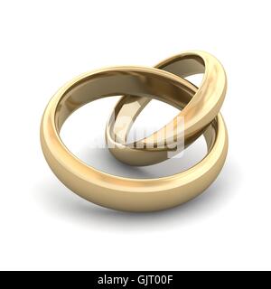 golden Ring Ringe Stockfoto
