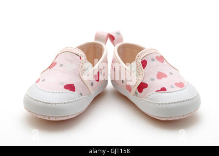 Schuhe-Baby-Kindheit Stockfoto